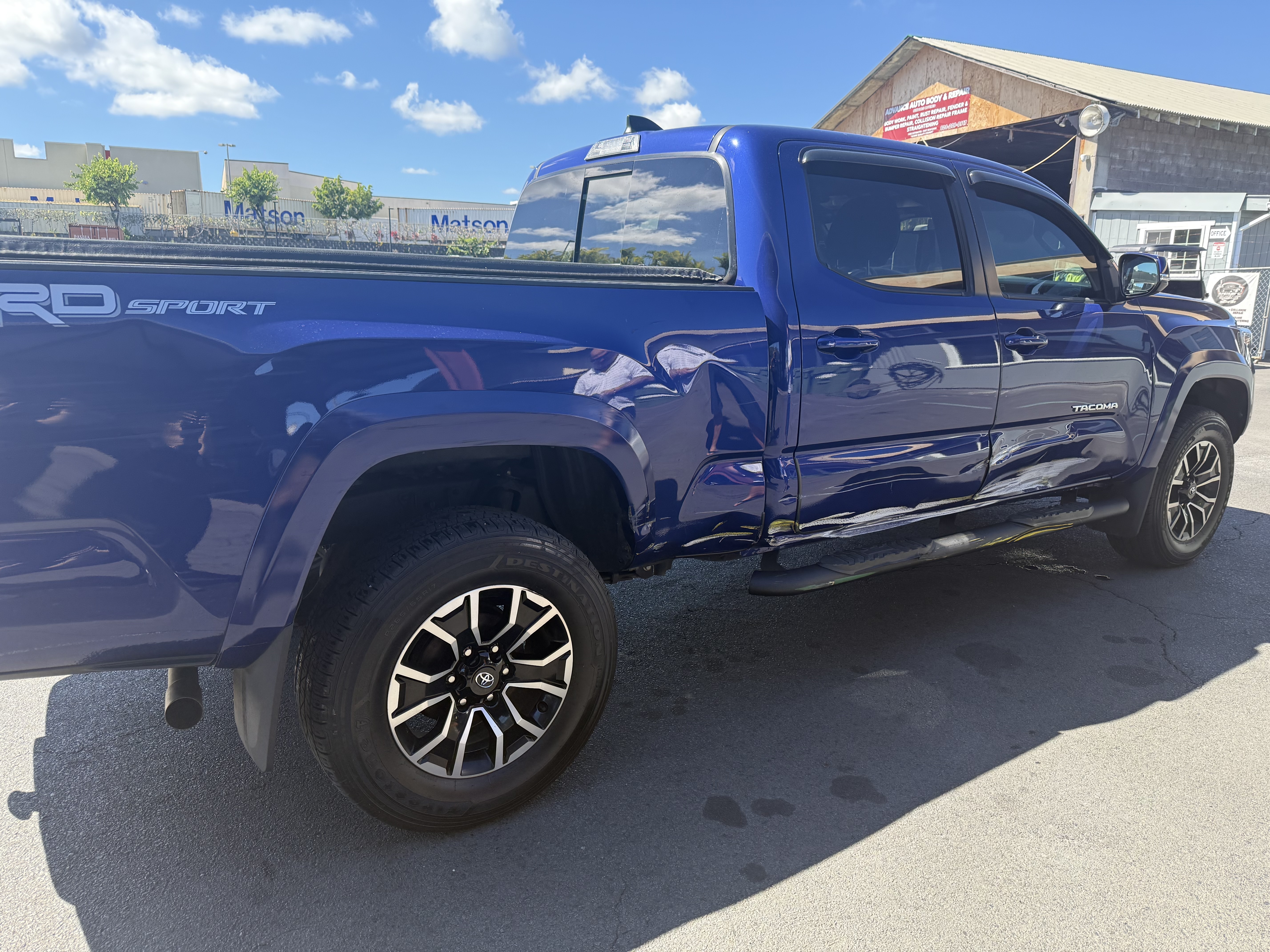 Before repair - 3rd Generation Toyota Tacoma - Side Swipe Damage