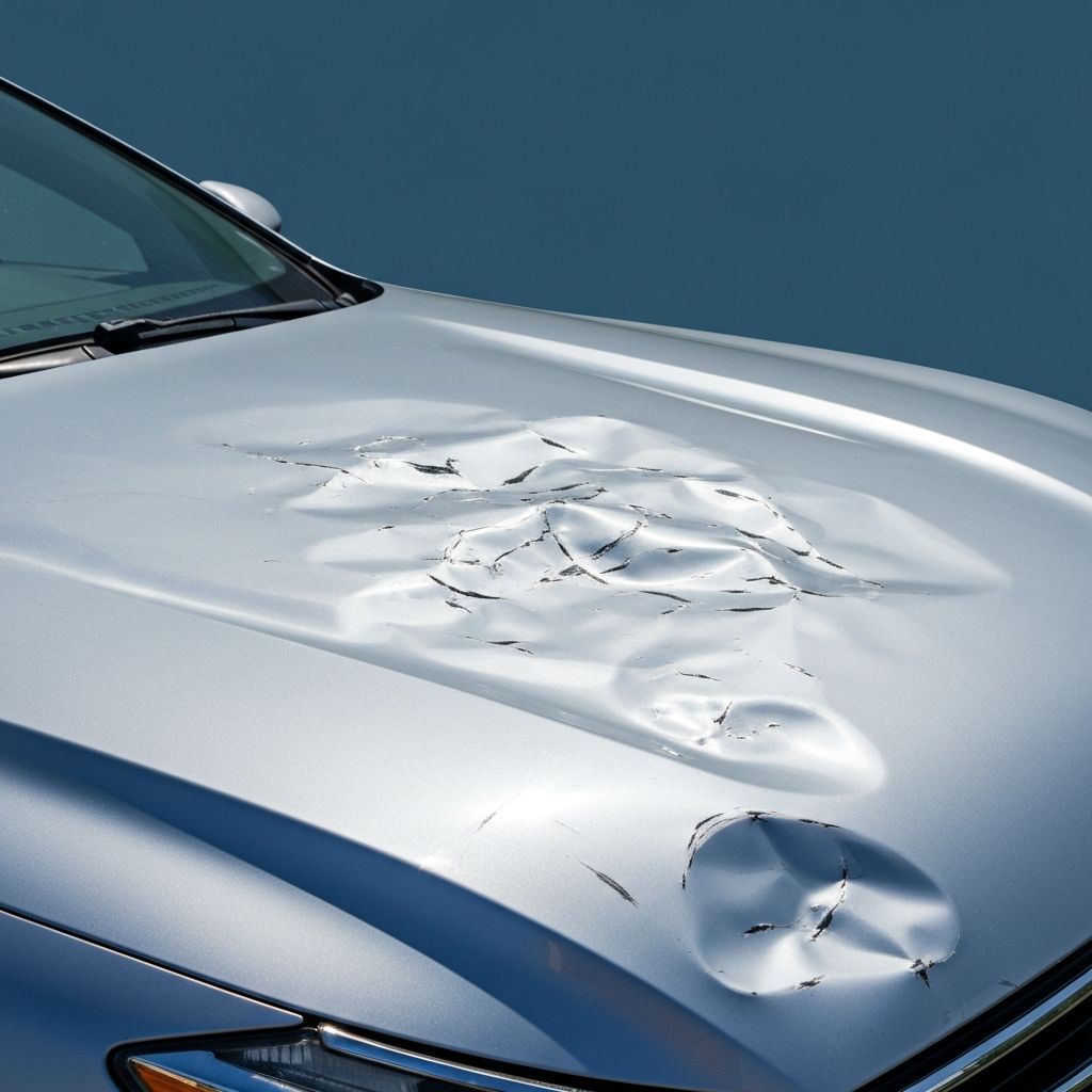 Before repair - 2021 Chevrolet Silverado - Multiple Dents