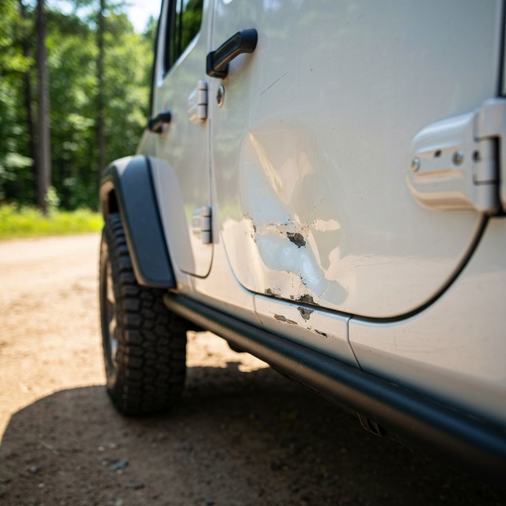 Before repair - 2019 Jeep Wrangler - Door & Rocker Panel