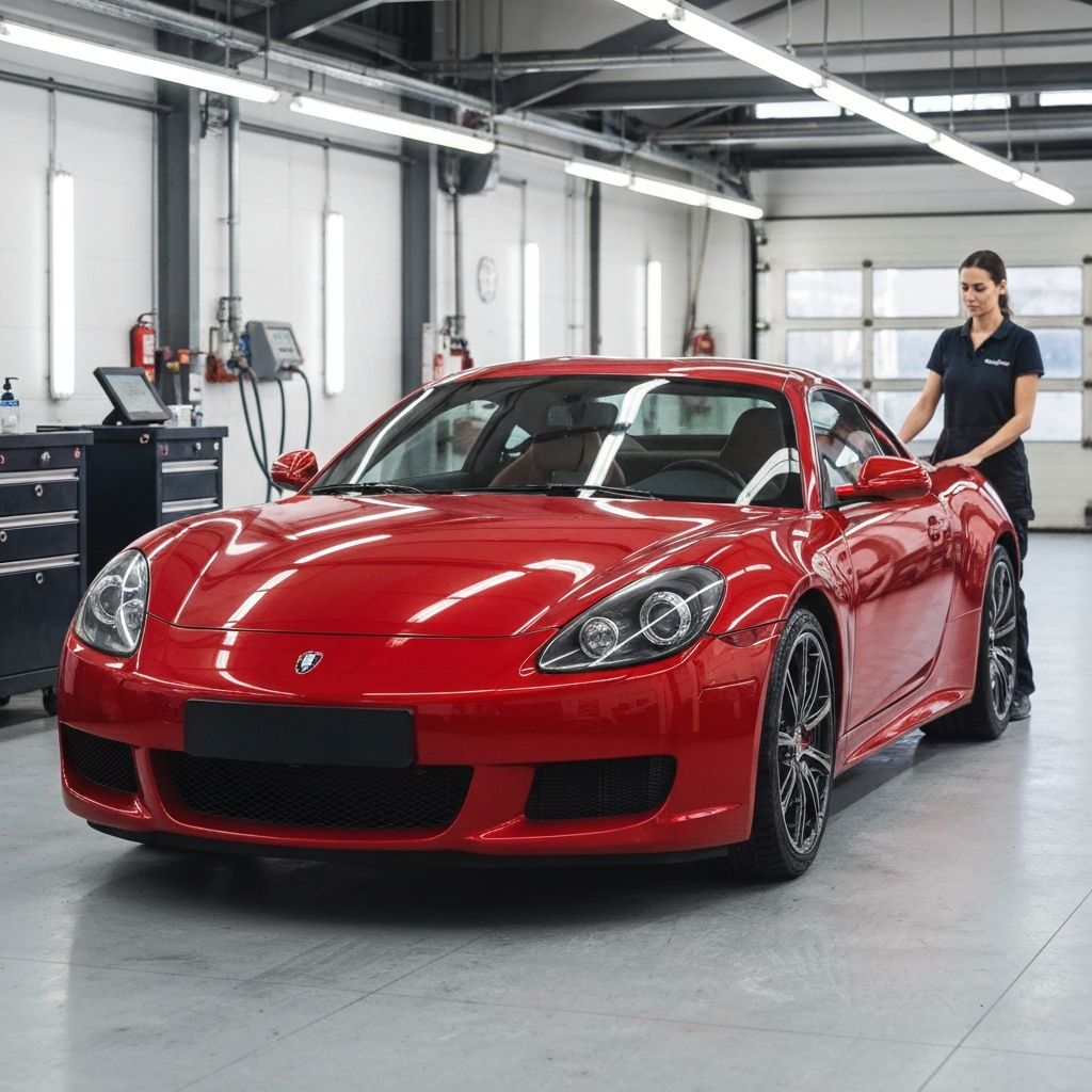 Professional auto body shop